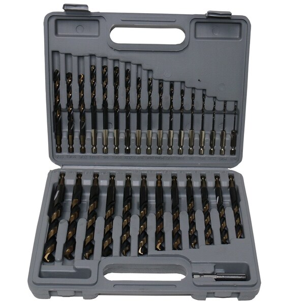 Drill America 29 Piece Quick Change Hex Shank Drill Bit Set, 1/16" 1/
